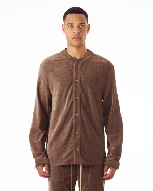 Camicia Baseball Velluto