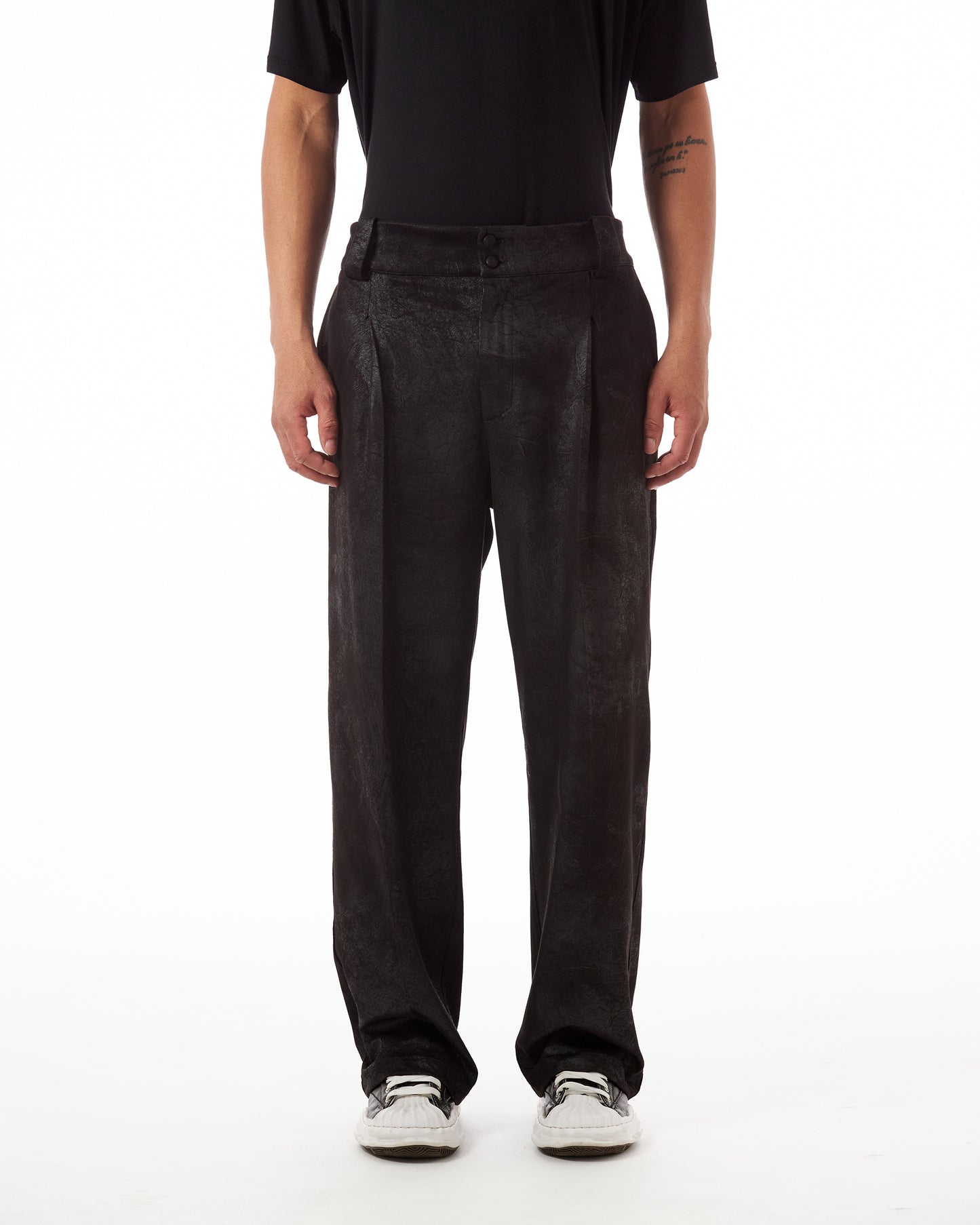 Pantalone Vita Alta Scamosciato