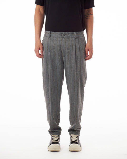 Pantalone Pieghe Gessato