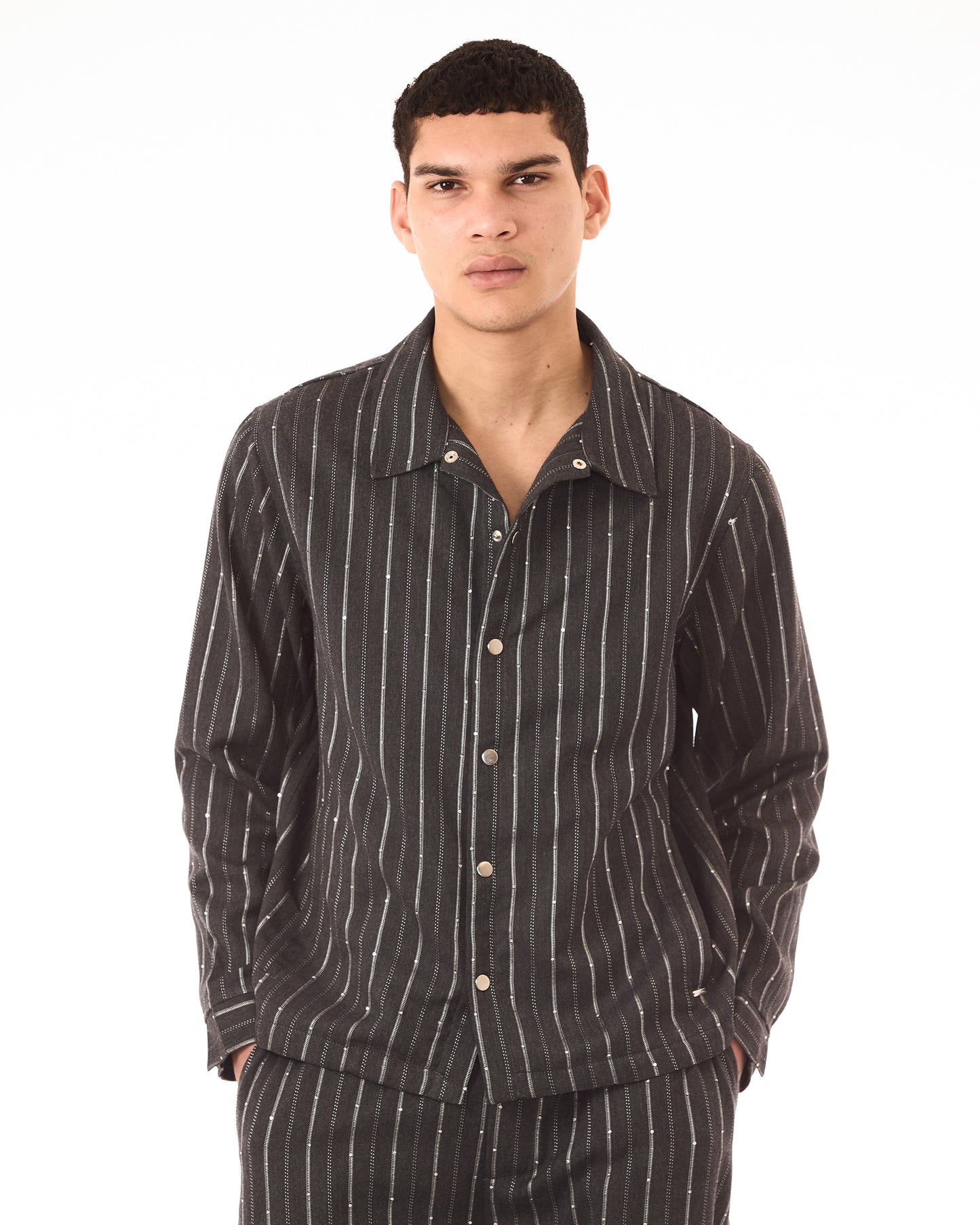 Camicia Gessata Pailettes
