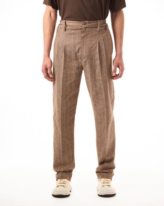 Pantalone Gessato Lino