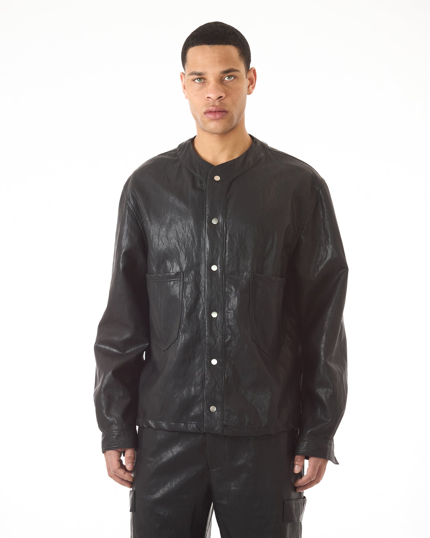 Camicia Baseball Pelle