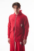 Felpa Zip Patte