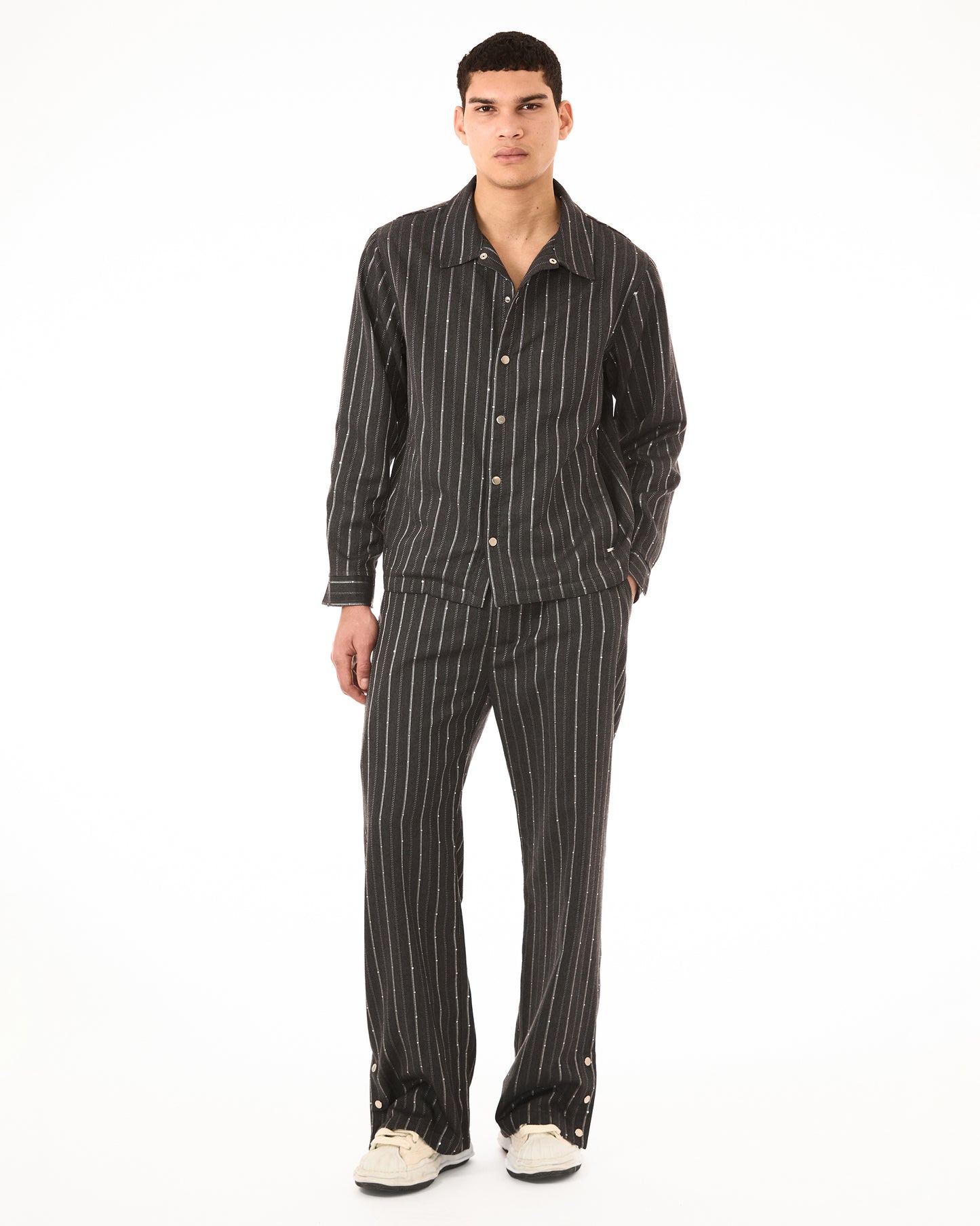 Pantalone Gessato Pailettes