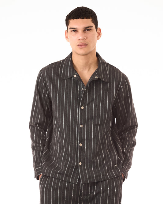 Camicia Gessata Pailettes